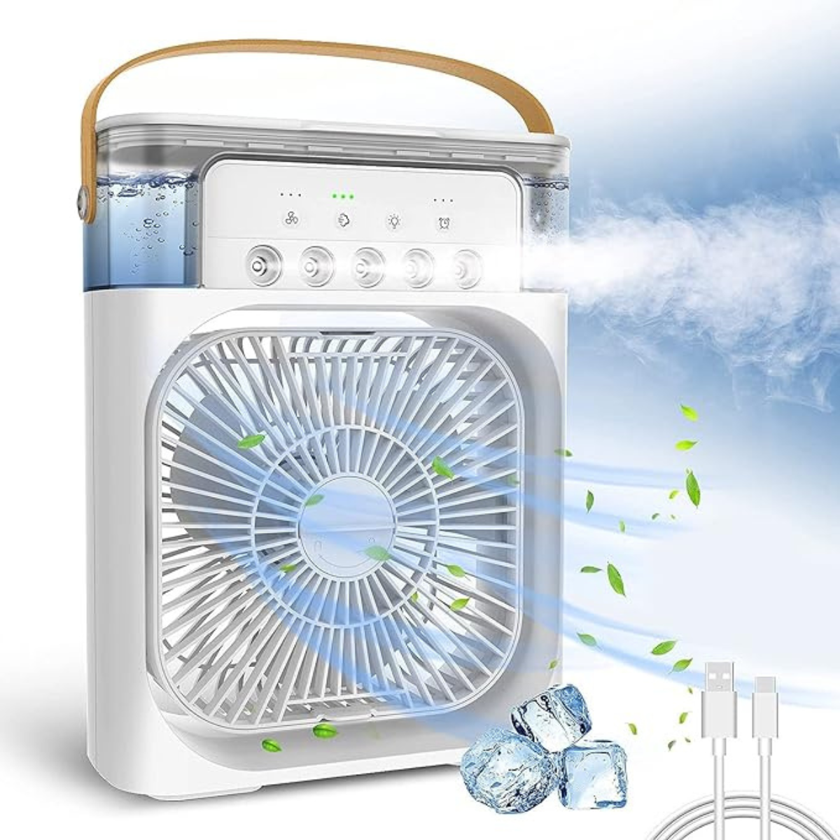 Ventilador Humidificador Aire  2 en 1 - USB