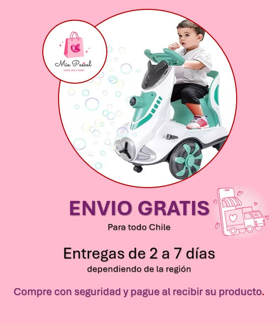 Auto para niños con burbujas