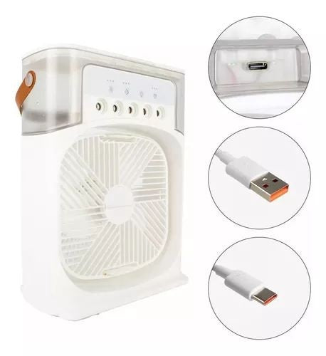 Ventilador Humidificador Aire  2 en 1 - USB